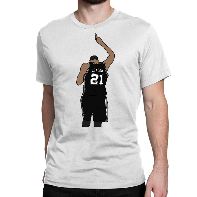 Tim Duncan Pointing Up Classic T-shirt by giatastemimaf | Artistshot