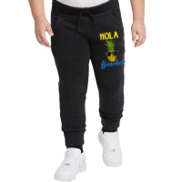 Limited Edition Hola Beaches Funny Pineapple Sunglasses Youth Jogger | Artistshot