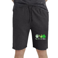 St Paddys Paw Dog Leopard Shenanigans T  Shirt Dog Love St Patricks Da Vintage Short | Artistshot