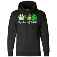 St Paddys Paw Dog Leopard Shenanigans T  Shirt Dog Love St Patricks Da Champion Hoodie | Artistshot