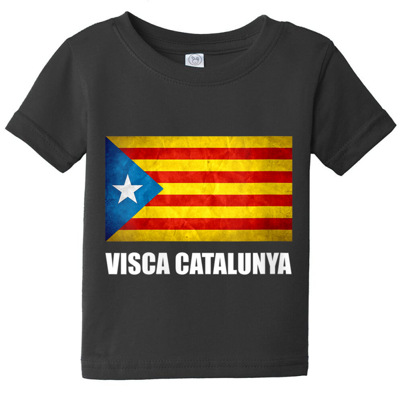 Womens Catalonia Catalunya Catalan Flag Independence V Neck T Shirt Baby Tee by kleebbi | Artistshot