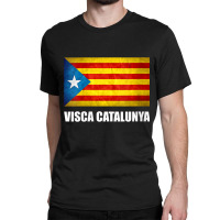 Womens Catalonia Catalunya Catalan Flag Independence V Neck T Shirt Classic T-shirt | Artistshot