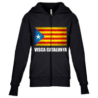 Womens Catalonia Catalunya Catalan Flag Independence V Neck T Shirt Youth Zipper Hoodie | Artistshot