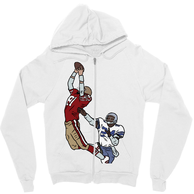 Dwight Clark The Catch Zipper Hoodie | Artistshot