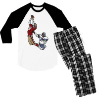 Dwight Clark The Catch Men's 3/4 Sleeve Pajama Set | Artistshot