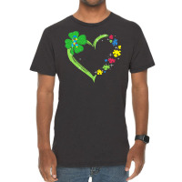 St Patricks Day Autism Awareness Heart T  Shirt Funny Autism St Patric Vintage T-shirt | Artistshot