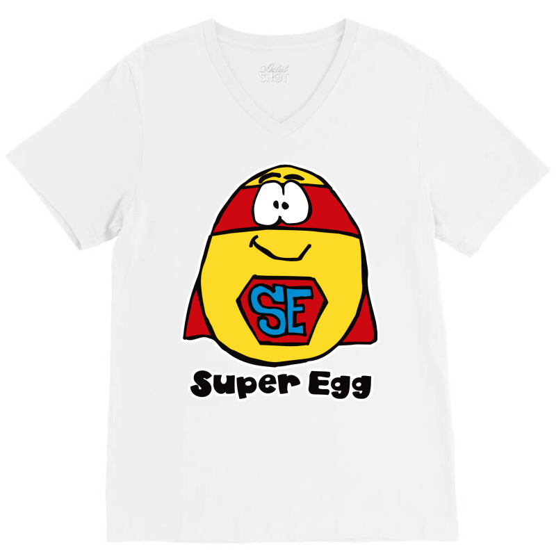 Super Egg   The Egg Superhero V-Neck Tee by beyanglubow | Artistshot