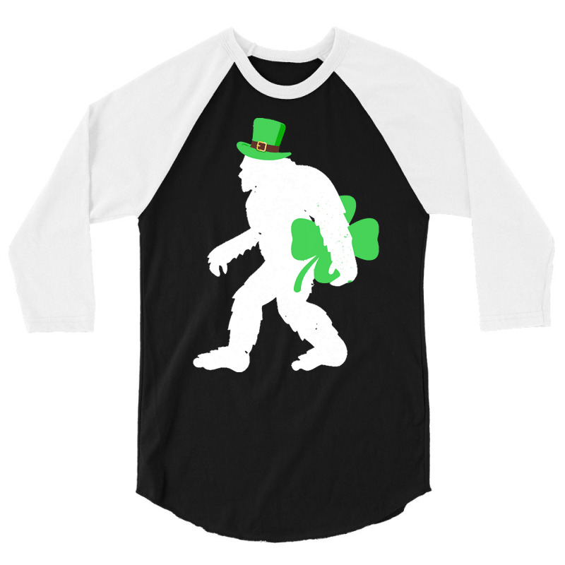 St Patricks Day Bigfoot Clover T  Shirt St Patricks Day Bigfoot Clover 3/4 Sleeve Shirt | Artistshot