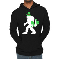 St Patricks Day Bigfoot Clover T  Shirt St Patricks Day Bigfoot Clover Lightweight Hoodie | Artistshot