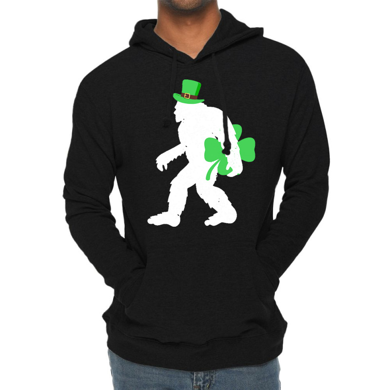 St Patricks Day Bigfoot Clover T  Shirt St Patricks Day Bigfoot Clover Lightweight Hoodie | Artistshot