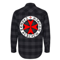 Knights Templar 12th Century Seal   Holy Grail   Templars   Crusades Flannel Shirt | Artistshot