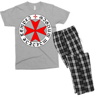 Knights Templar 12th Century Seal   Holy Grail   Templars   Crusades Men's T-shirt Pajama Set | Artistshot