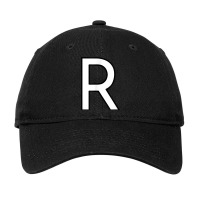 R  Alphabet Letter Capital Uppercase Word Number Mark T Shirt Adjustable Cap | Artistshot