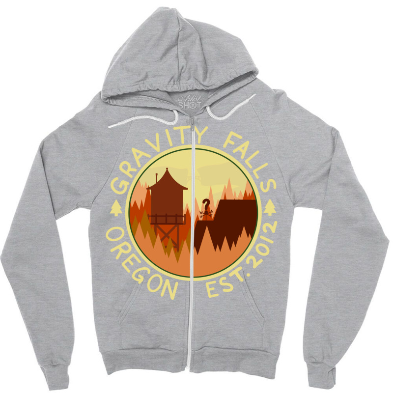 Take A Trip To Gravity Falls! Zipper Hoodie by gunadidropea | Artistshot