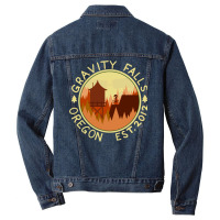 Take A Trip To Gravity Falls! Men Denim Jacket | Artistshot