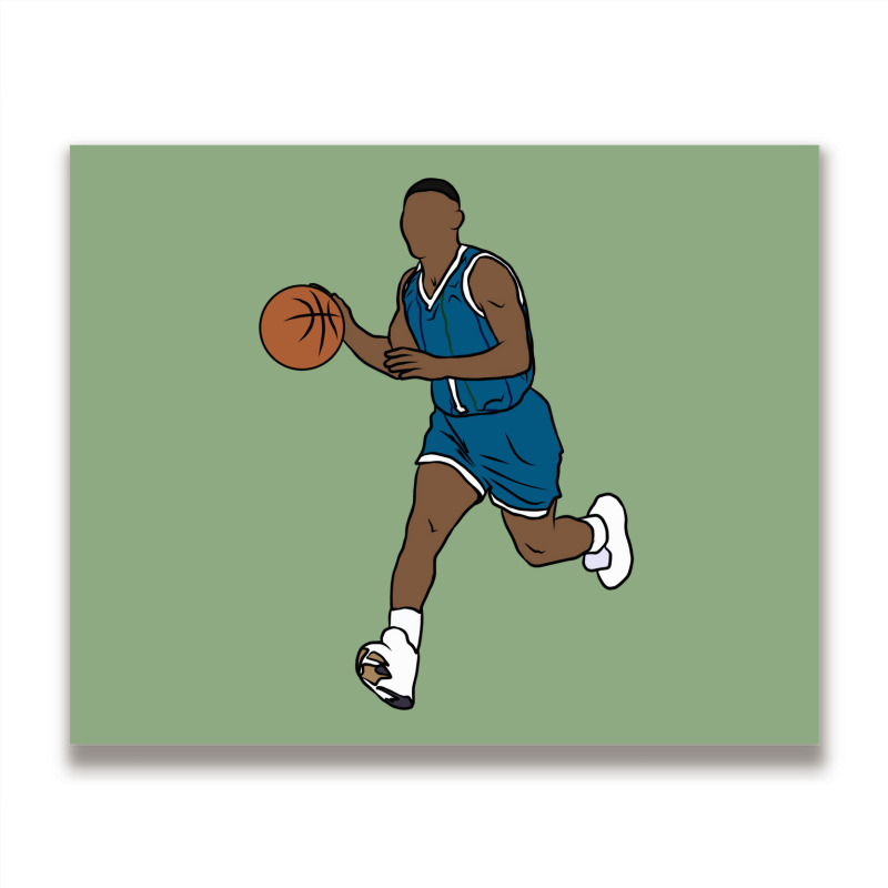 Muggsy Bogues Dribbling Metal Print Horizontal By Fattohtillm Artistshot