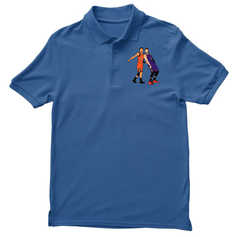Custom Trae Young And Luka Doncic Half Court Shot Men s Polo Shirt By