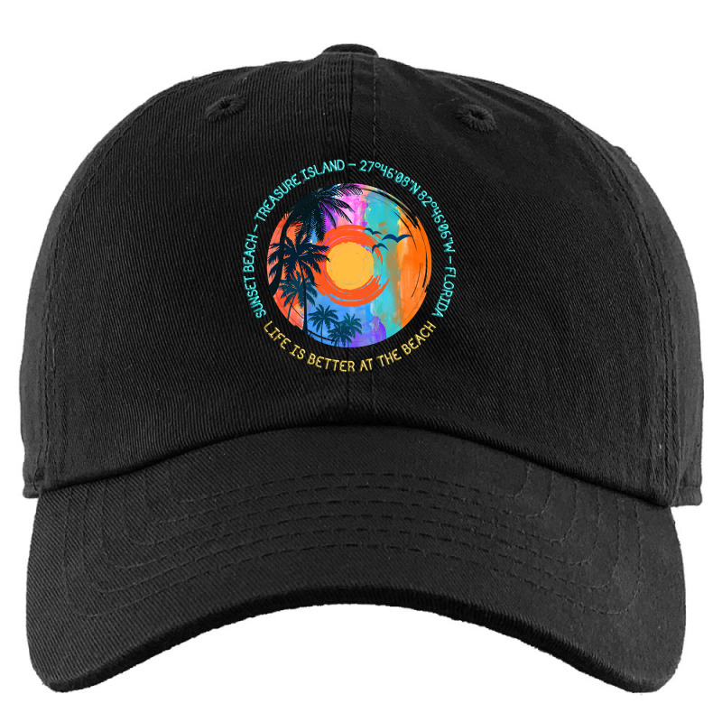 Hot Trend Sunset Beach, Treasure Island, Pinellas County, Florida Kids Cap | Artistshot