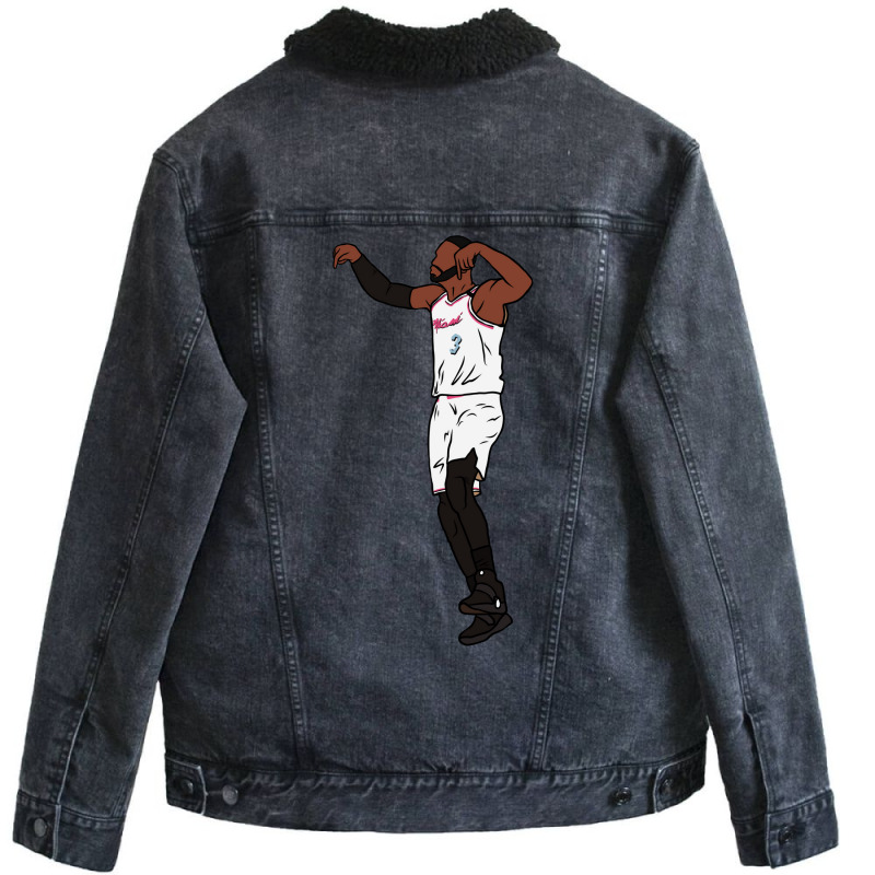 Dwyane Wade Vice Celebration Unisex Sherpa-lined Denim Jacket | Artistshot