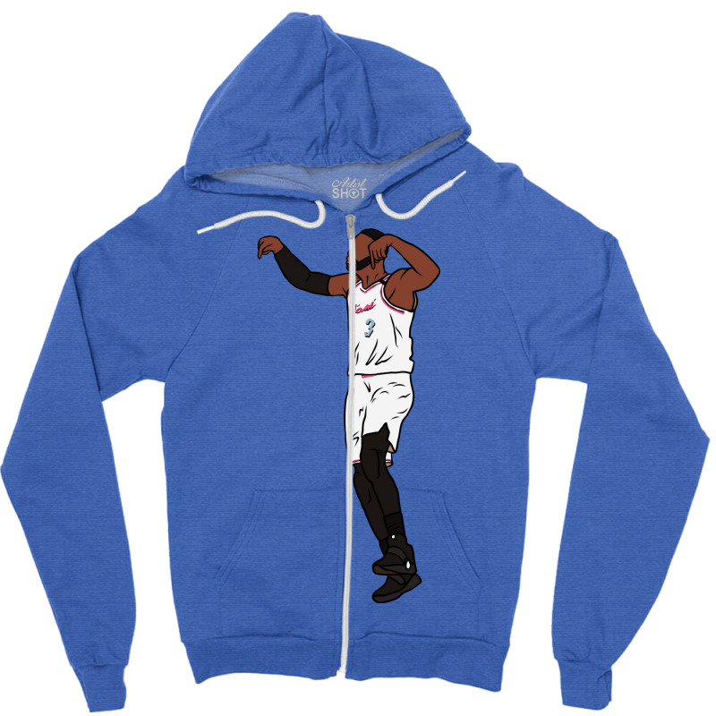 Dwyane Wade Vice Celebration Zipper Hoodie | Artistshot