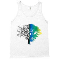 Womens Death & Life Winter & Summer Season   Dead & Live Tree V Neck T Tank Top | Artistshot