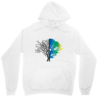 Womens Death & Life Winter & Summer Season   Dead & Live Tree V Neck T Unisex Hoodie | Artistshot