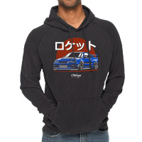 Rocket. Skyline R34 Gtr (blue) Vintage Hoodie | Artistshot