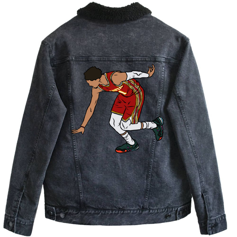 Trae Young Too Small Unisex Sherpa-Lined Denim Jacket by giatastemimaf | Artistshot