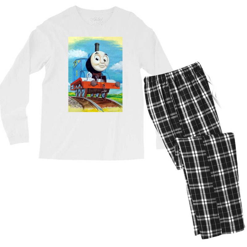 Thomas The Train 1 Men's Long Sleeve Pajama Set | Artistshot