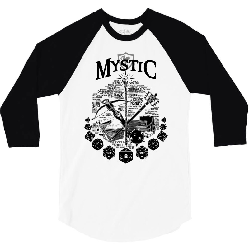 Rpg Class Series Mystic   Black Version 3/4 Sleeve Shirt by alhajiyavanic | Artistshot