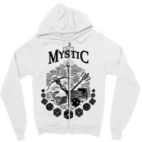 Rpg Class Series Mystic   Black Version Zipper Hoodie | Artistshot