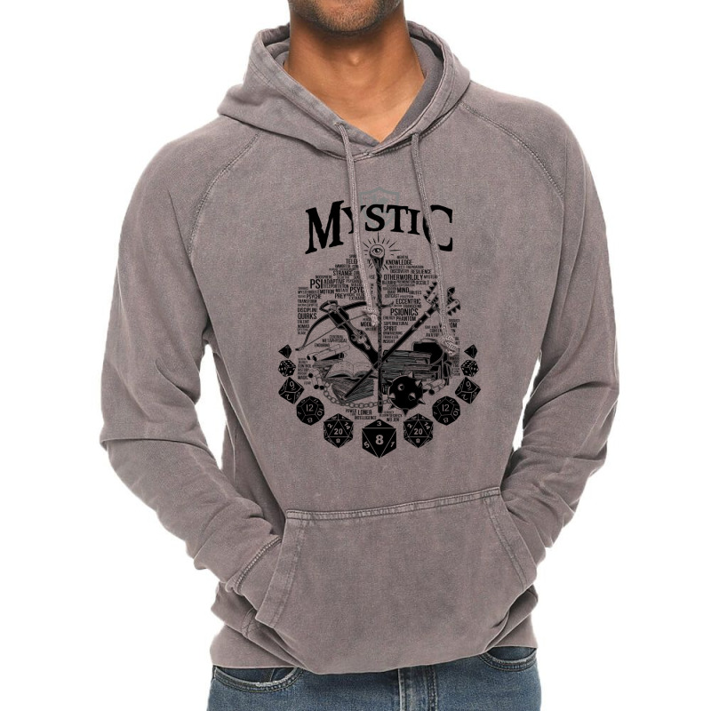 Rpg Class Series Mystic   Black Version Vintage Hoodie by alhajiyavanic | Artistshot