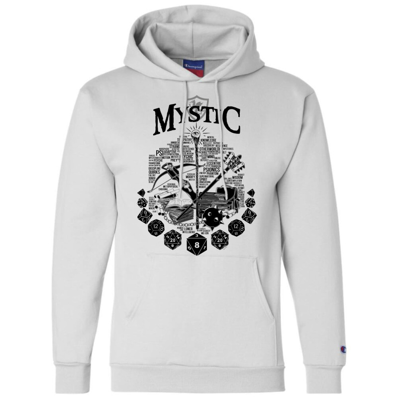 Rpg Class Series Mystic   Black Version Champion Hoodie by alhajiyavanic | Artistshot