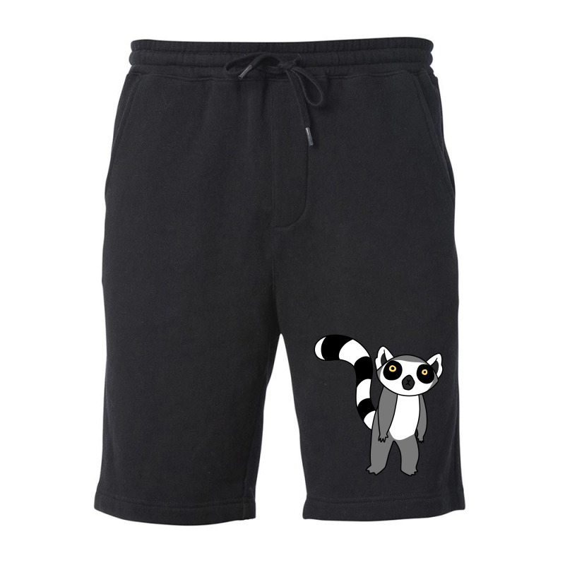 Ring Tailed Lemur Standing Fleece Short | Artistshot