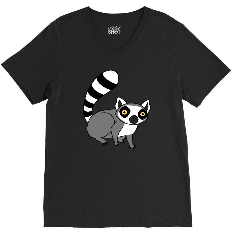 Ring Tailed Lemur V-neck Tee | Artistshot