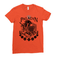 Rpg Class Series Paladin   Black Text Ladies Fitted T-shirt | Artistshot