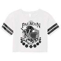 Rpg Class Series Paladin   Black Text Scorecard Crop Tee | Artistshot