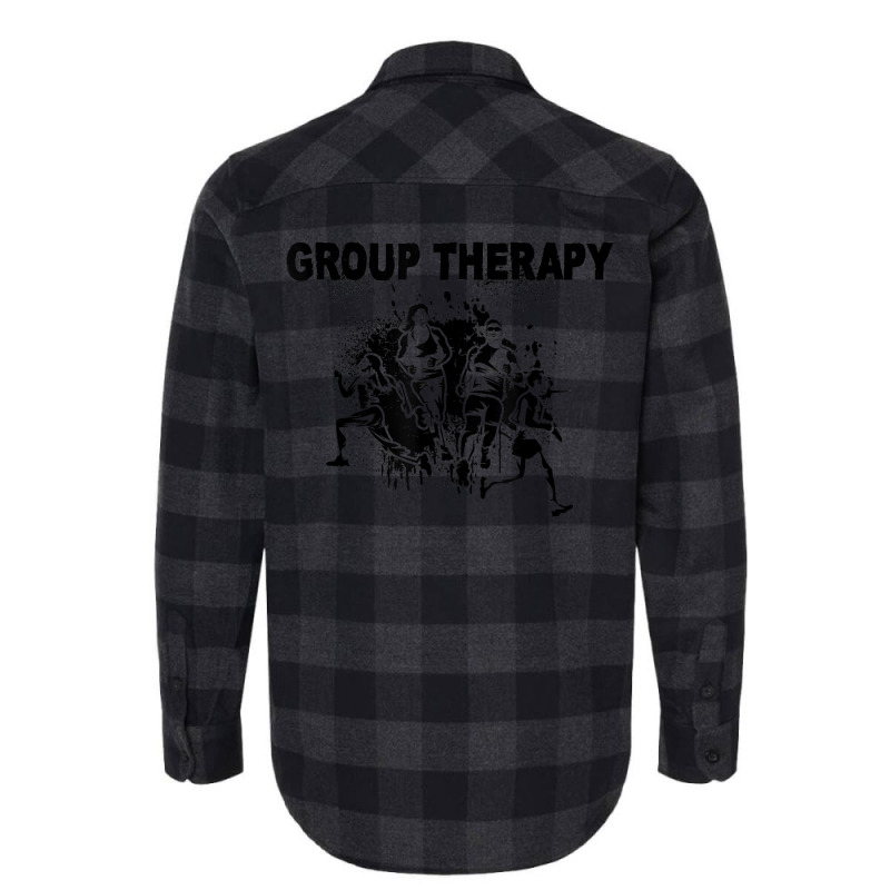 Run With Friends Group Therapy Funny Running Group T Shirt Flannel Shirt by shanesxk | Artistshot