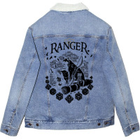 Rpg Class Series Ranger   Black Version Unisex Sherpa-lined Denim Jacket | Artistshot