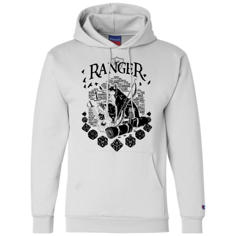 Rpg Class Series Ranger   Black Version Champion Hoodie by alhajiyavanic | Artistshot