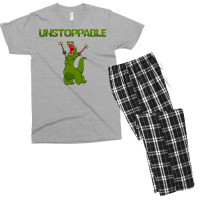 Unstopable T Rex Men's T-shirt Pajama Set | Artistshot