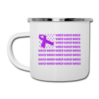 Womens Domestic Violence Warrior   Usa Flag Purple Ribbon V Neck T Shi Camper Cup | Artistshot