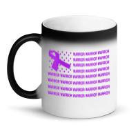 Womens Domestic Violence Warrior   Usa Flag Purple Ribbon V Neck T Shi Magic Mug | Artistshot