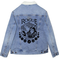 Rpg Class Series Rogue   Black Version Unisex Sherpa-lined Denim Jacket | Artistshot