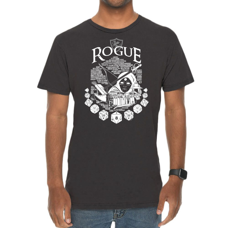 Rpg Class Series Rogue   White Version Vintage T-Shirt by alhajiyavanic | Artistshot