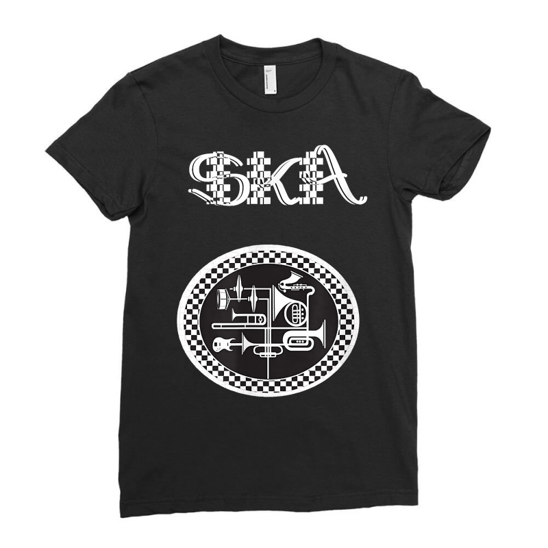 Ska Music Instruments T Shirt Ladies Fitted T-Shirt by brict6eguo | Artistshot