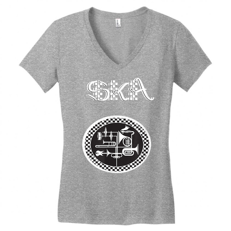 Ska Music Instruments T Shirt Women's V-Neck T-Shirt by brict6eguo | Artistshot