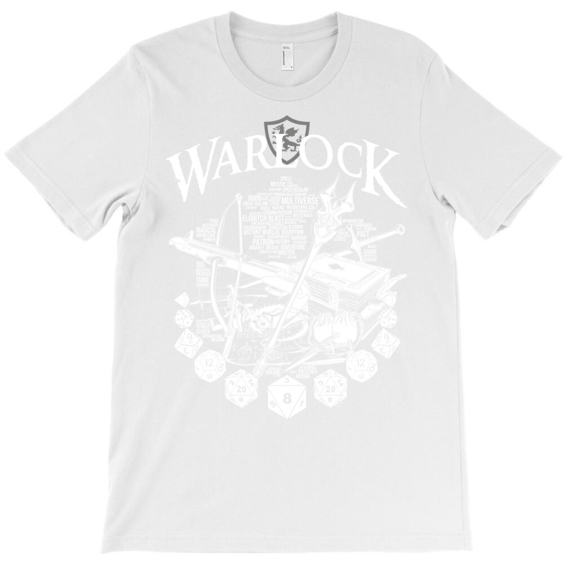 Rpg Class Series Warlock   White Version T-Shirt by alhajiyavanic | Artistshot