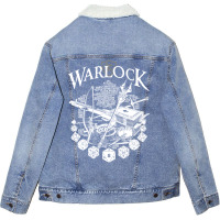 Rpg Class Series Warlock   White Version Unisex Sherpa-lined Denim Jacket | Artistshot