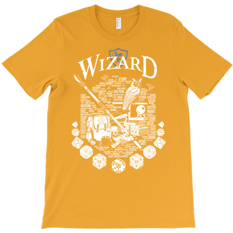 Rpg Class Series Wizard   White Version T-Shirt by alhajiyavanic | Artistshot